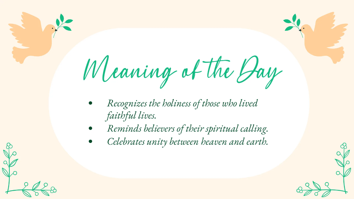 Free All Saints' Day Presentation Template to Edit Online