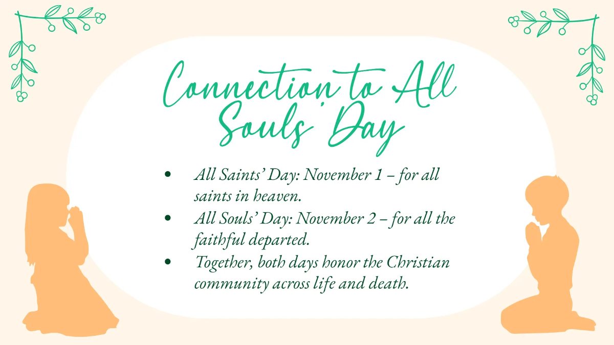 Free All Saints' Day Presentation Template to Edit Online