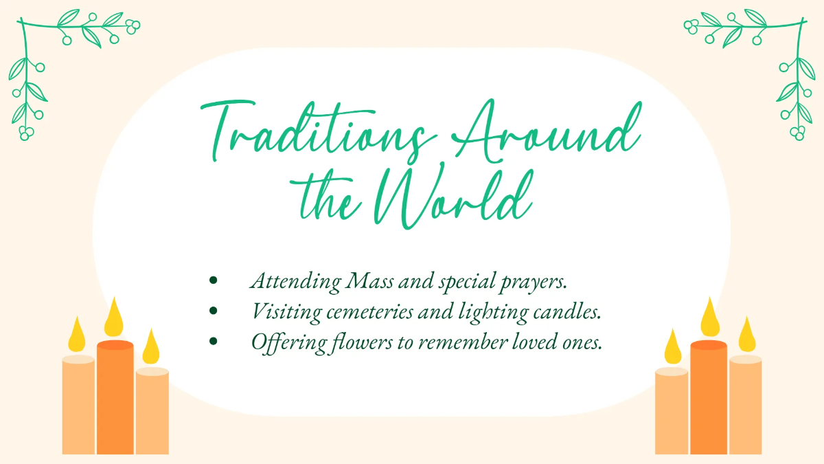 Free All Saints' Day Presentation Template to Edit Online