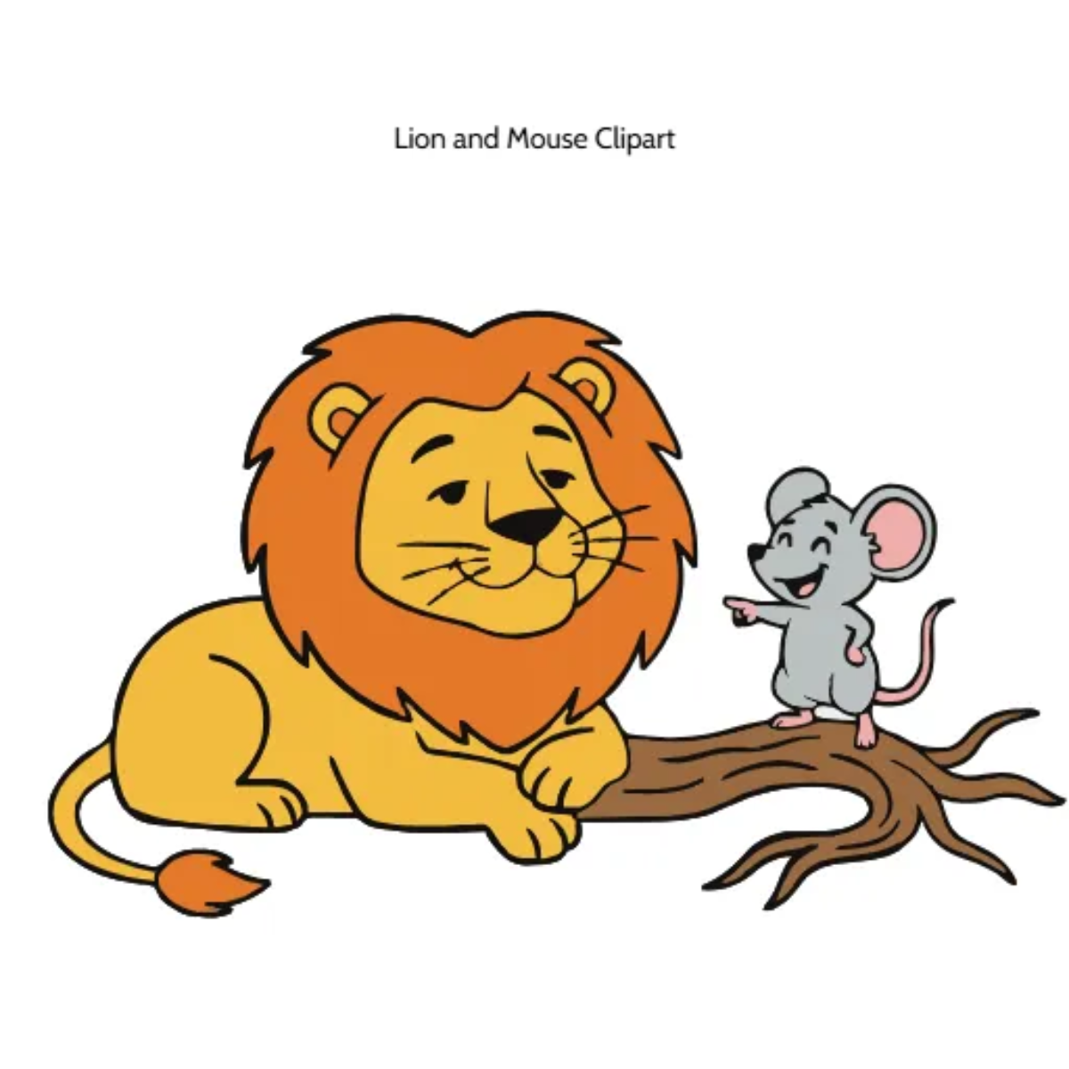 Free Lion and Mouse Vector Clipart (PNG, SVG) to Edit Online