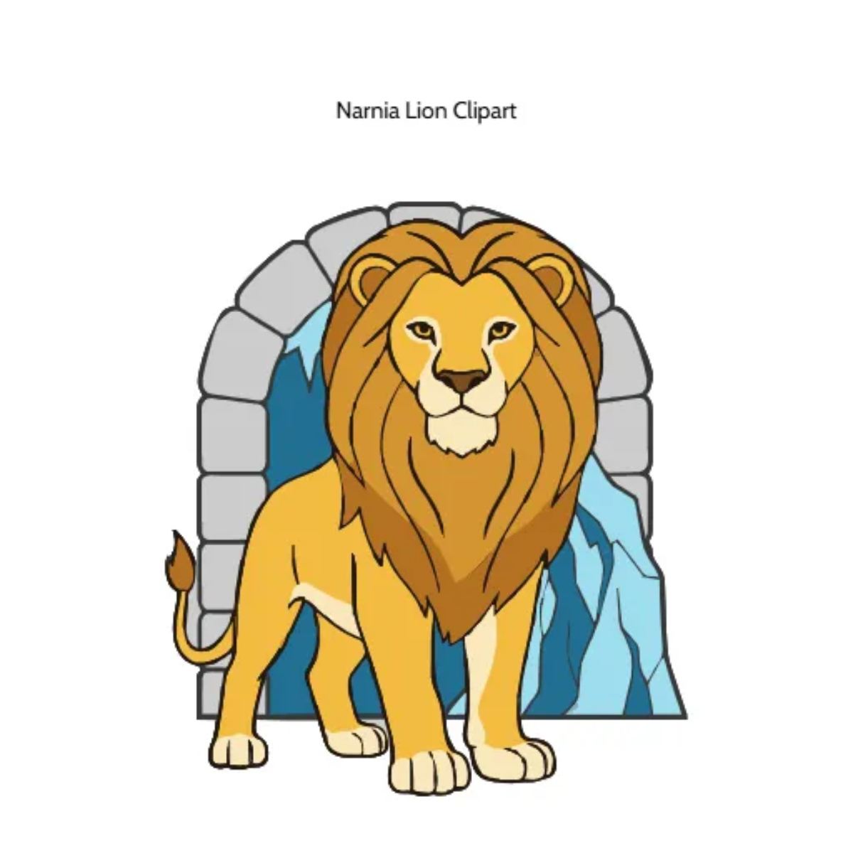 Free Narnia Lion Vector Clipart (PNG, SVG) to Edit Online