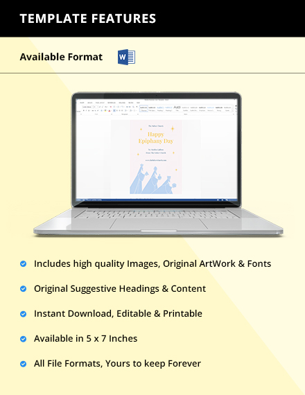 Free Epiphany Greeting Card Template to Edit Online