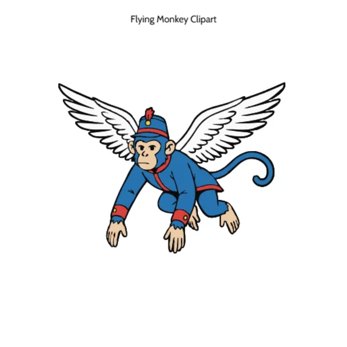Free Flying Monkey Clipart to Edit Online