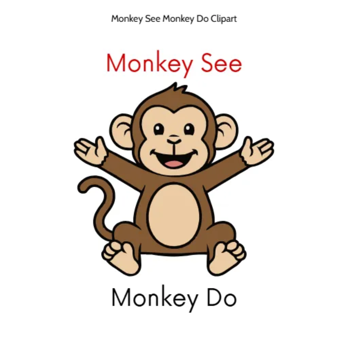 Free Monkey See Monkey Do Vector Clipart (PNG, SVG) to Edit Online