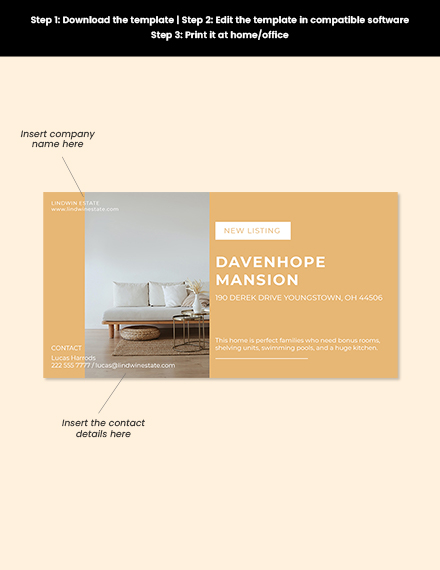 Free Sample Real Estate Facebook Post Template to Edit Online