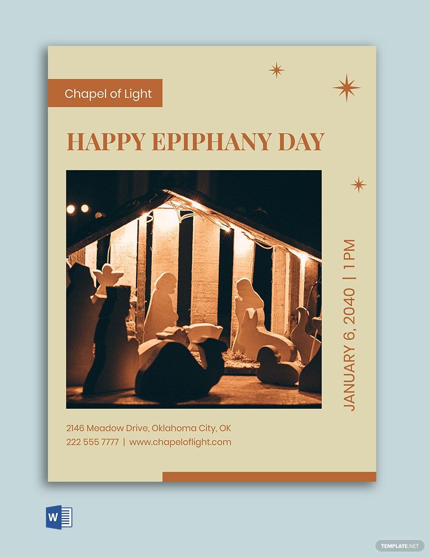 Epiphany Day Flyer Template