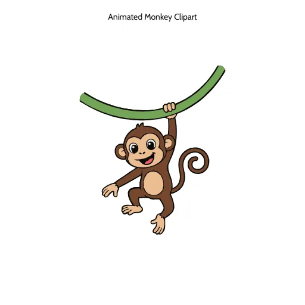 Free Animated Monkey Cartoon Clipart (PNG, SVG) to Edit Online