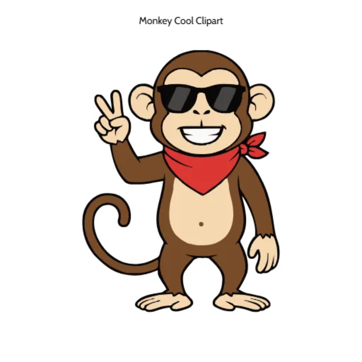 Free Monkey Cool Vector Clipart (PNG, SVG) to Edit Online