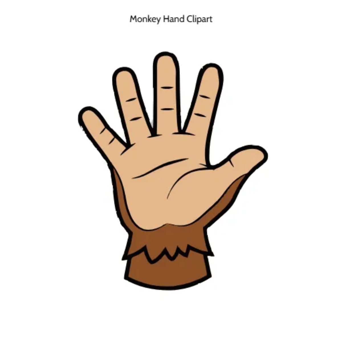 Free Monkey Hand Vector Clipart (PNG, SVG) to Edit Online
