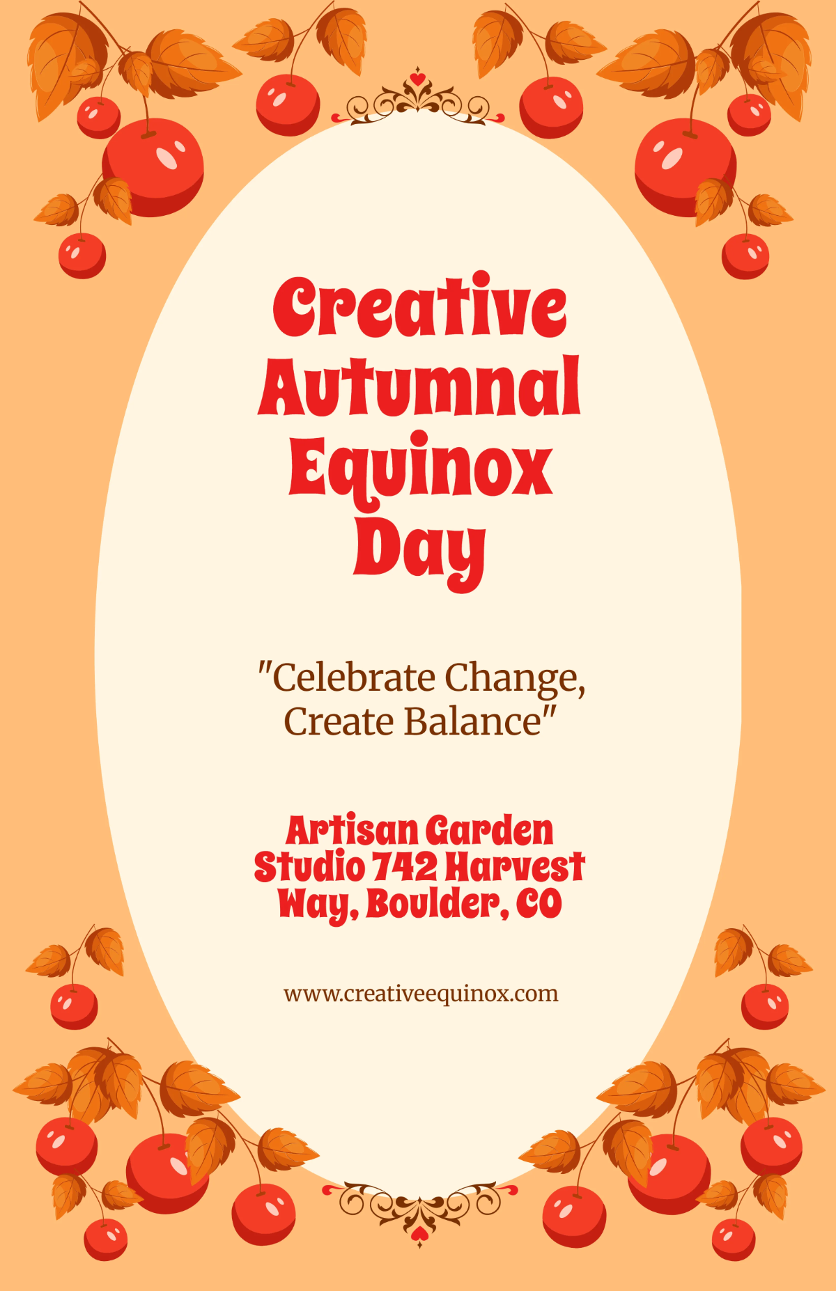 Free Creative Autumnal Equinox Day Template to Edit Online