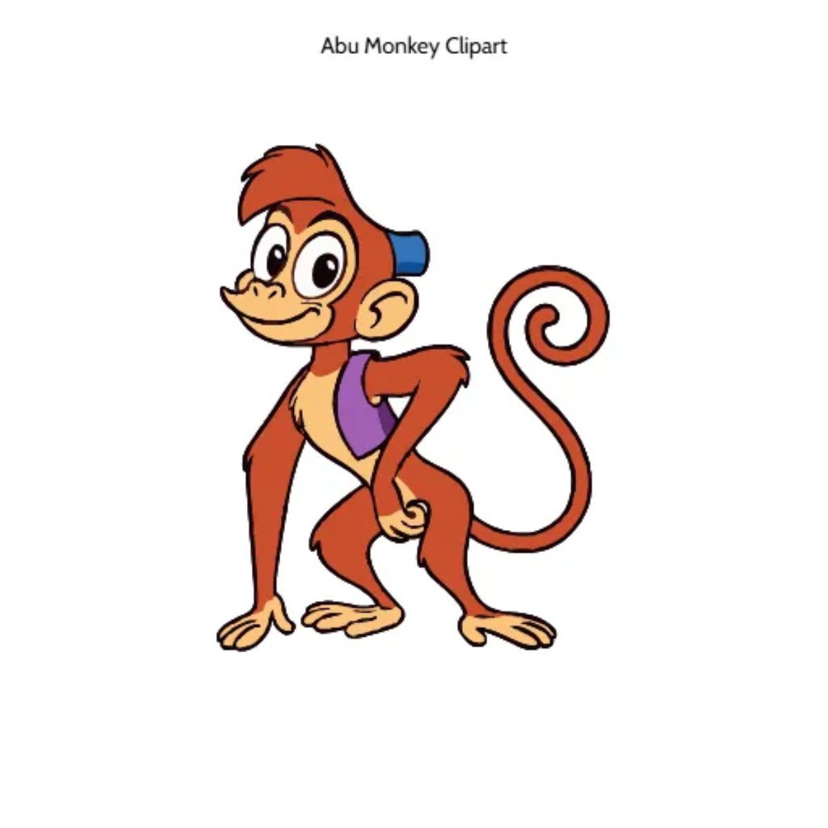 Free Abu Monkey Vector Clipart (PNG, SVG) to Edit Online