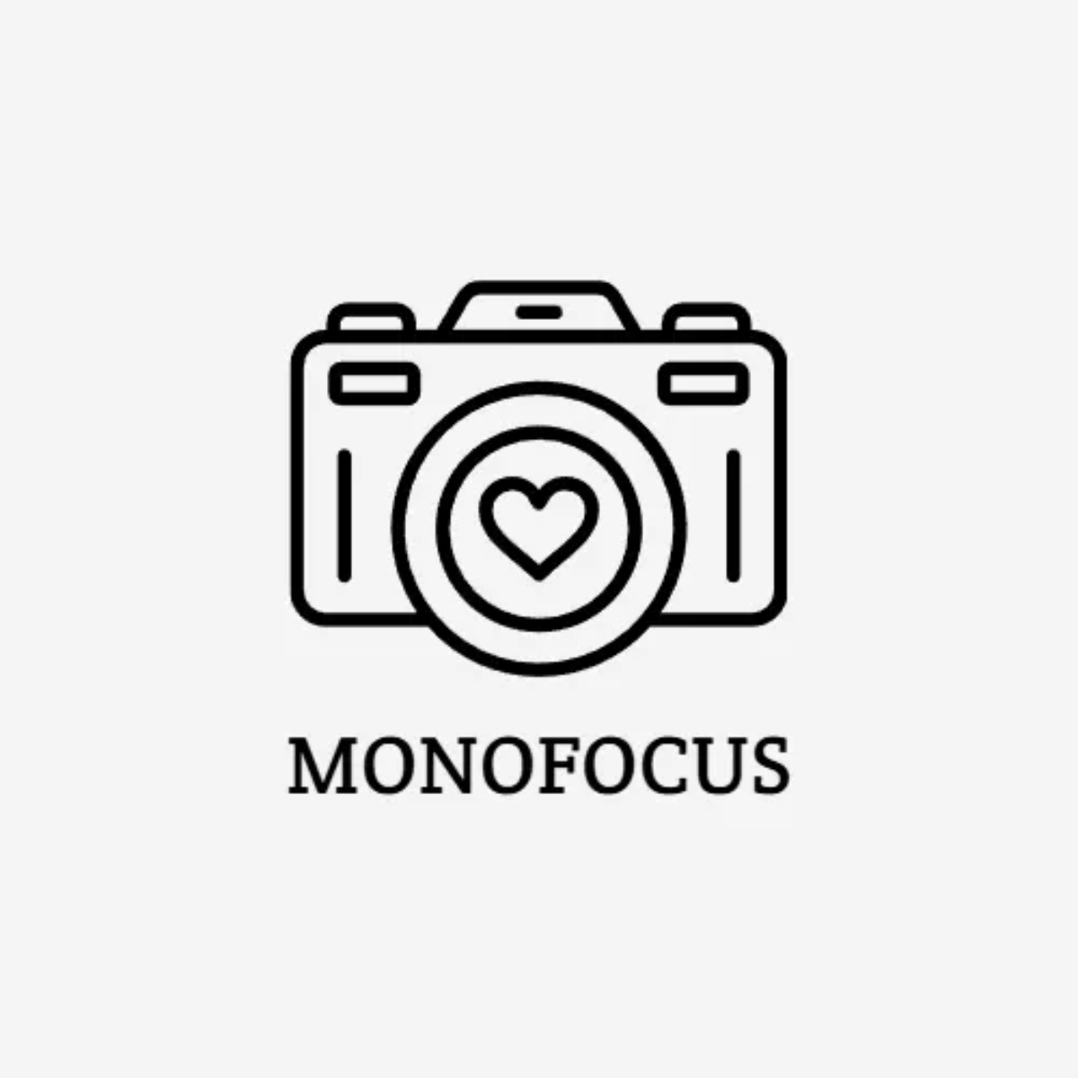 Free Monochrome Line Camera Logo to Edit Online