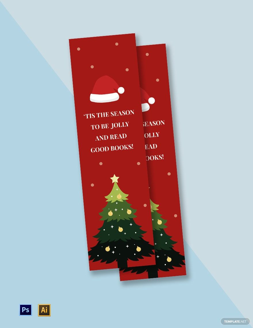 Free Santa Bookmark Template