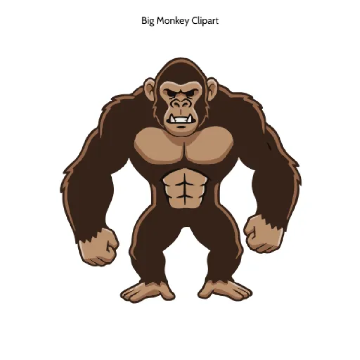 Free Big Monkey Vector Clipart (PNG, SVG) to Edit Online