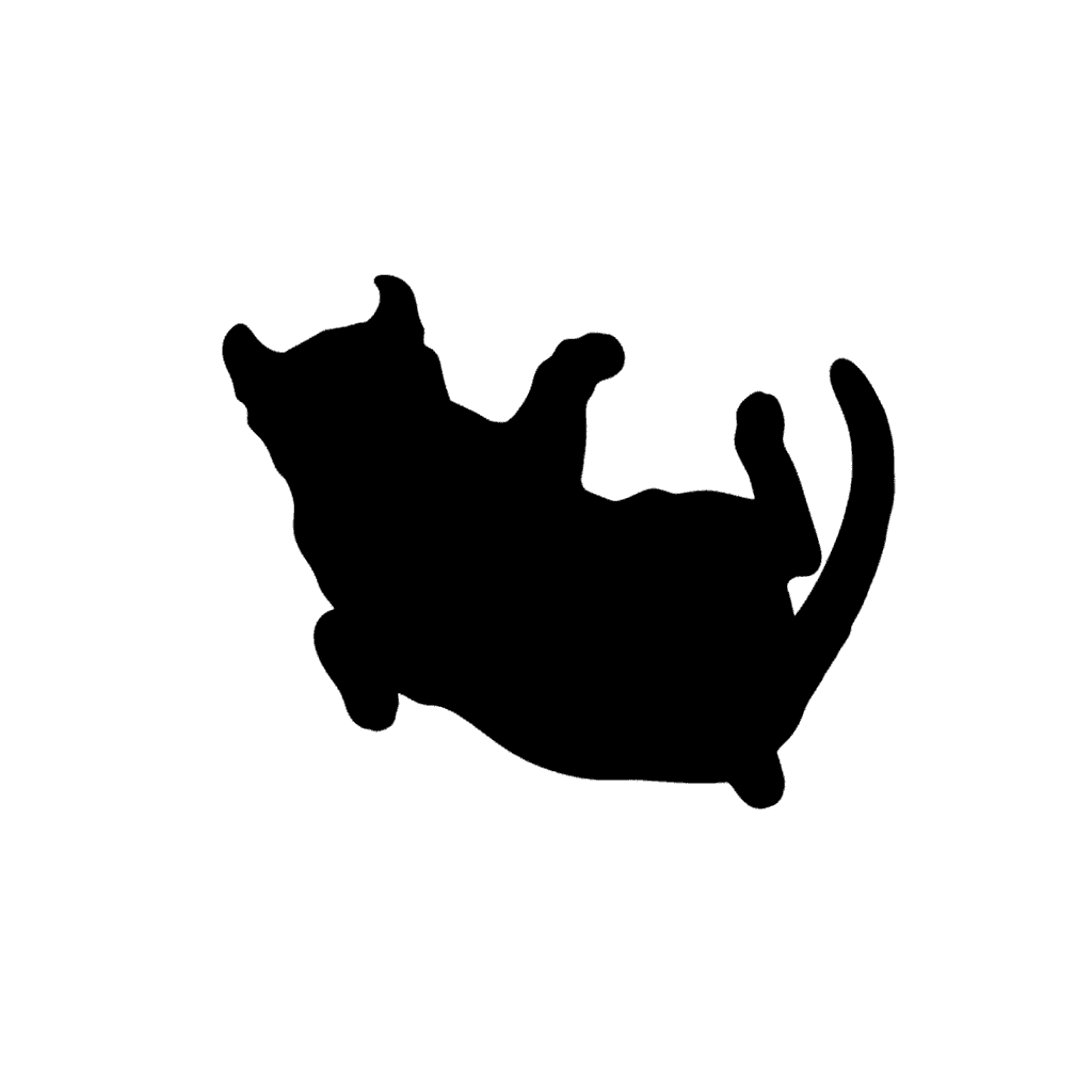 Free American Curl silhouette Digital Vector Cat Clipart Template to Edit Online