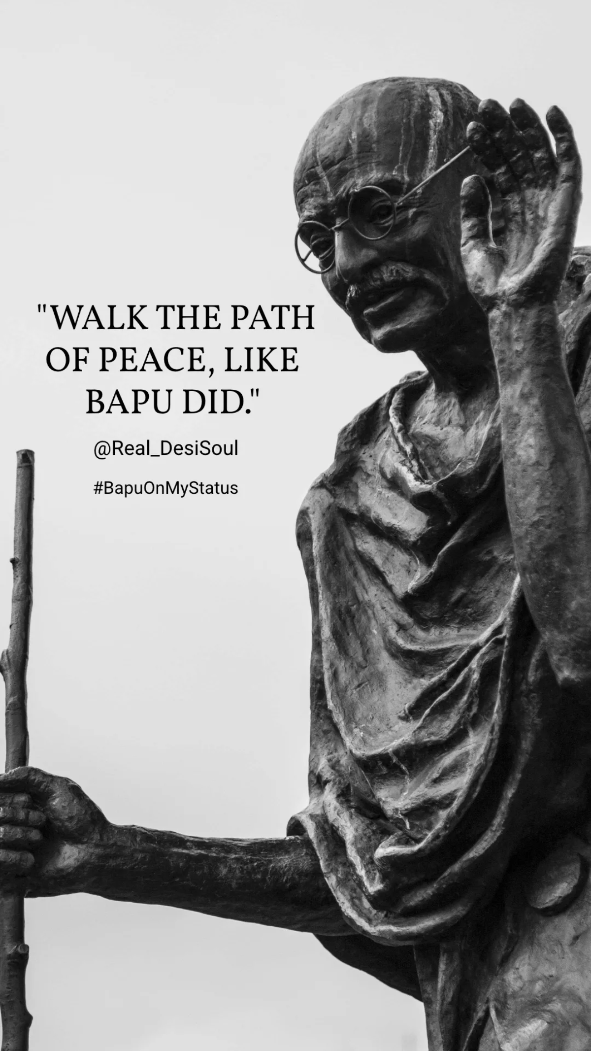 Free Gandhi Jayanti Whatsapp Status Image Template to Edit Online
