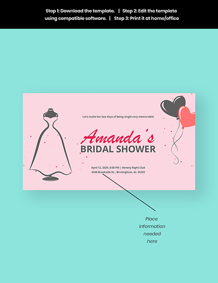 Free Bridal Shower Facebook Event Cover Template to Edit Online