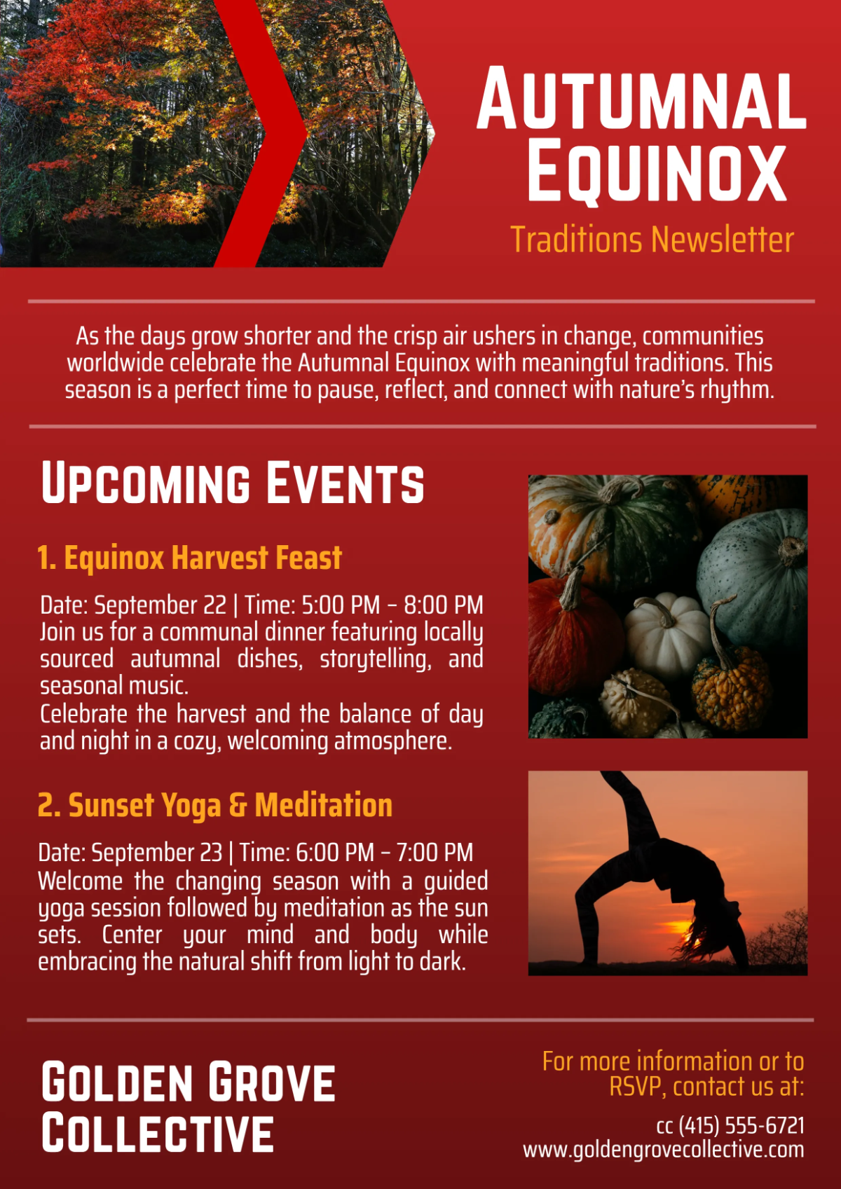 Free Autumnal Equinox Traditions Template to Edit Online