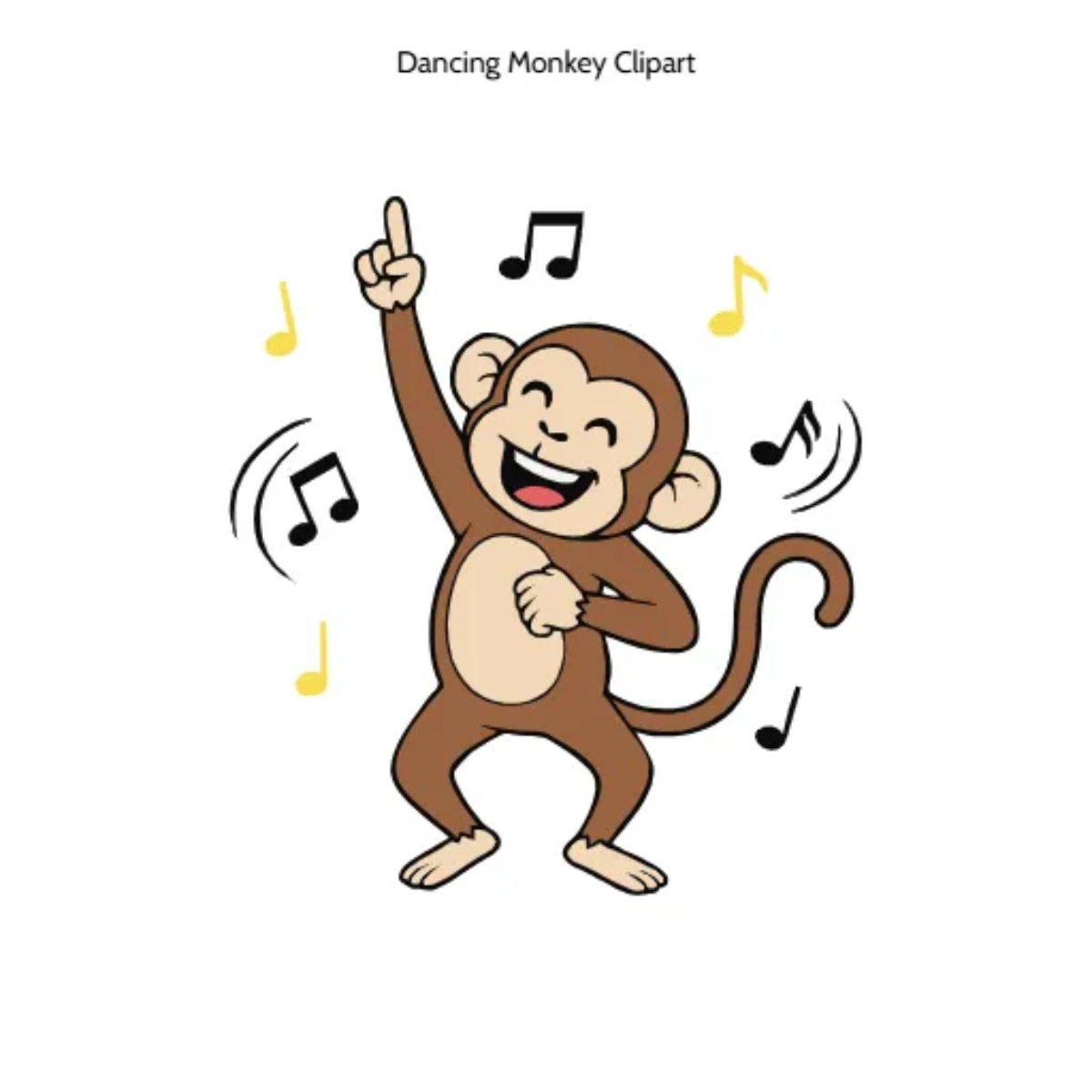 Free Dancing Monkey Vector Clipart (PNG, SVG) to Edit Online