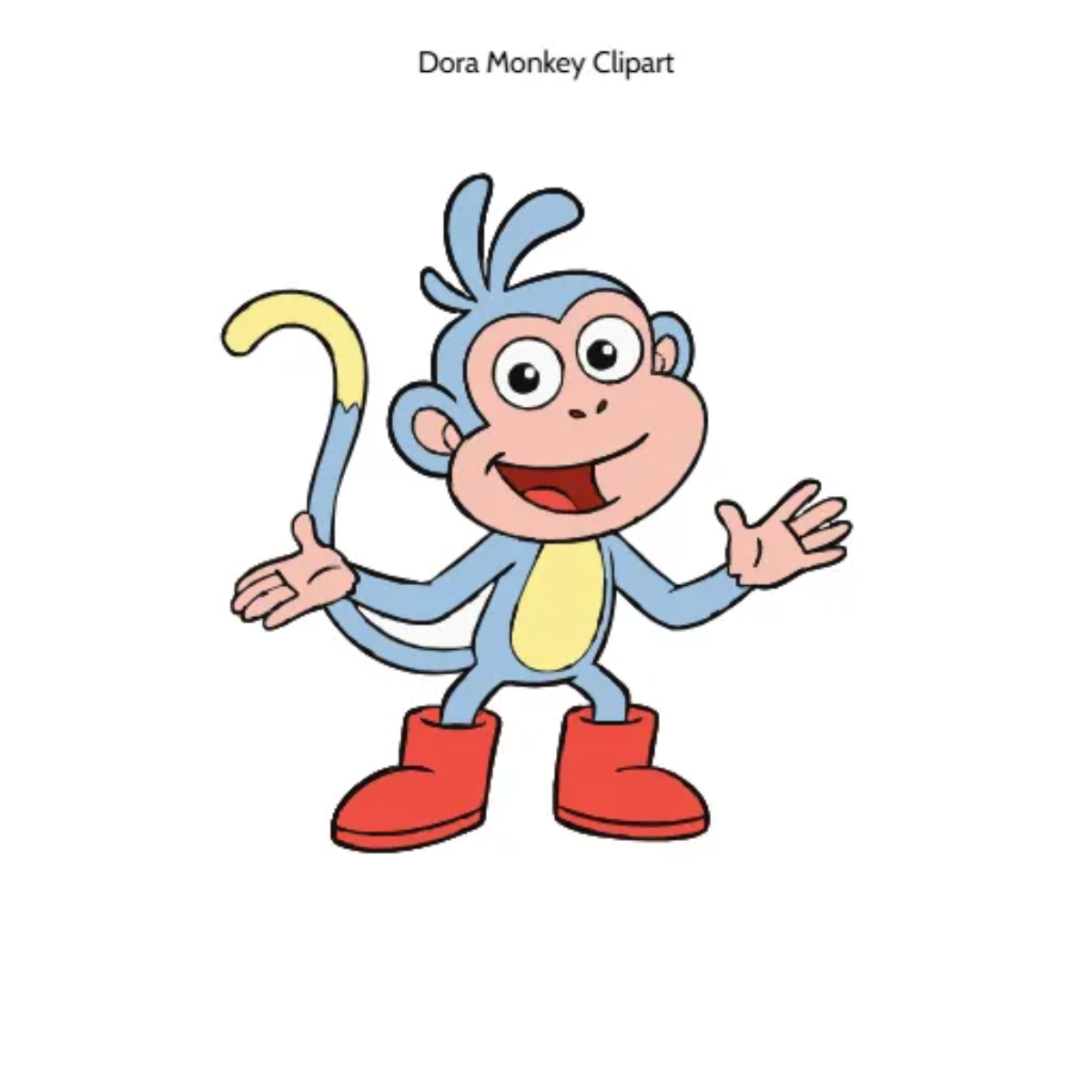 Free Dora Monkey Vector Clipart (PNG, SVG) to Edit Online