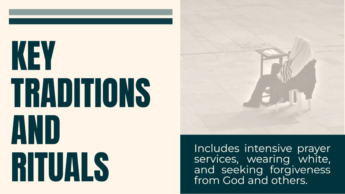 Free Yom Kippur Presentation Template to Edit Online