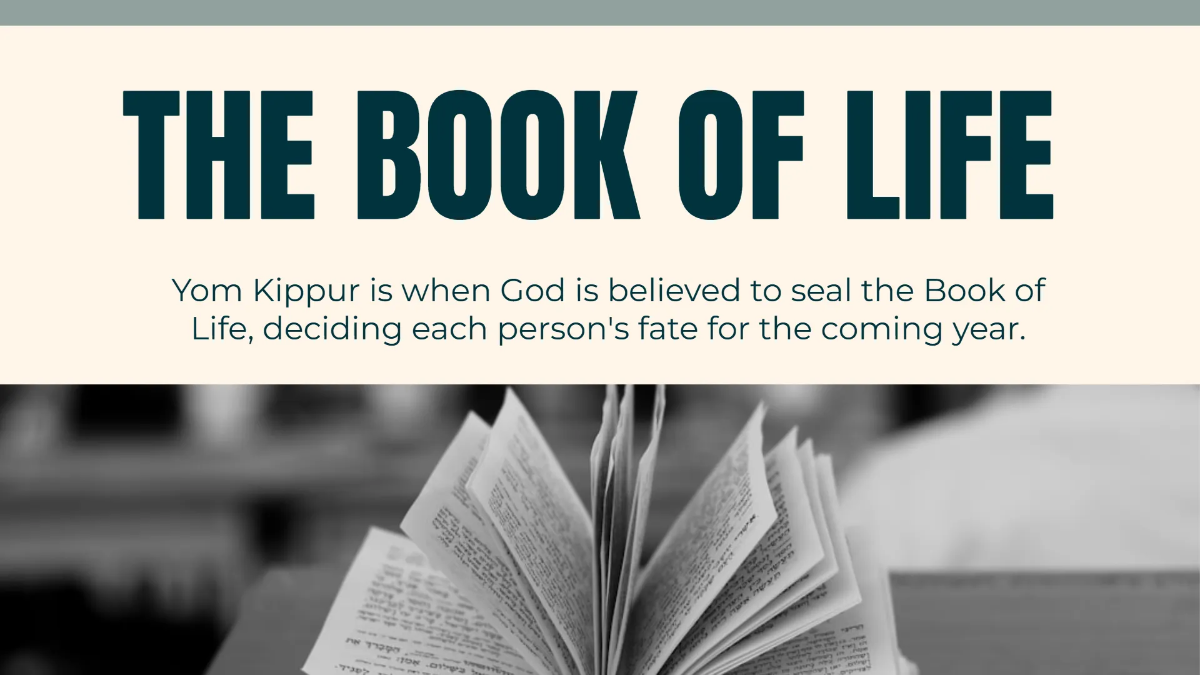 Free Yom Kippur Presentation Template to Edit Online
