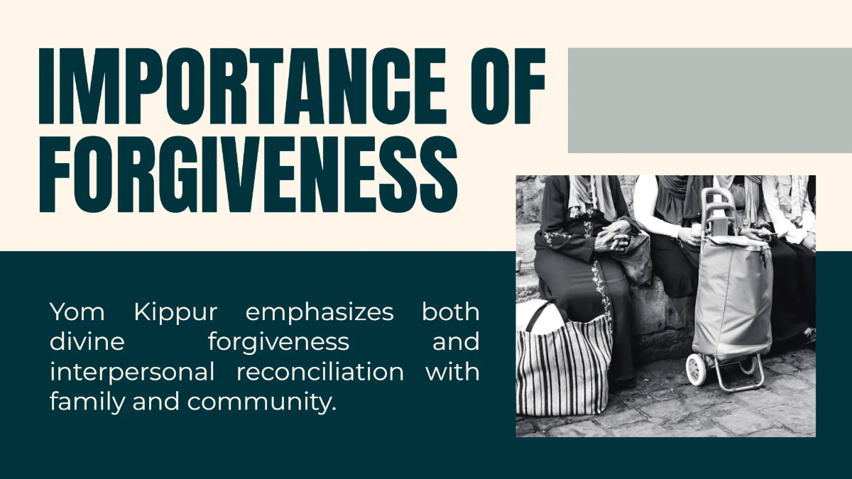 Free Yom Kippur Presentation Template to Edit Online