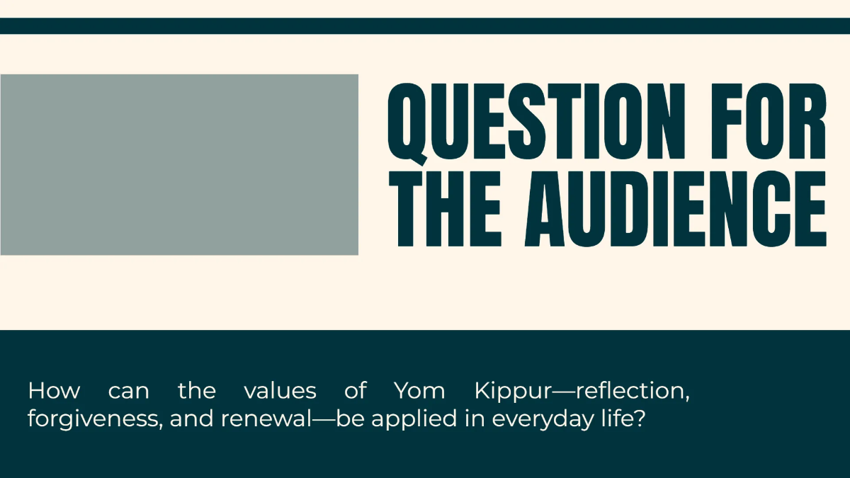 Free Yom Kippur Presentation Template to Edit Online