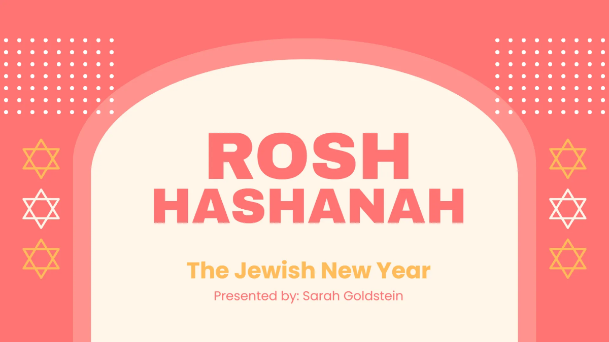 Free Rosh Hashanah Presentation Template to Edit Online