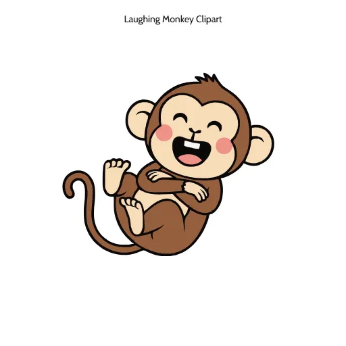 Free Laughing Monkey Emoji Clipart (PNG, SVG) to Edit Online