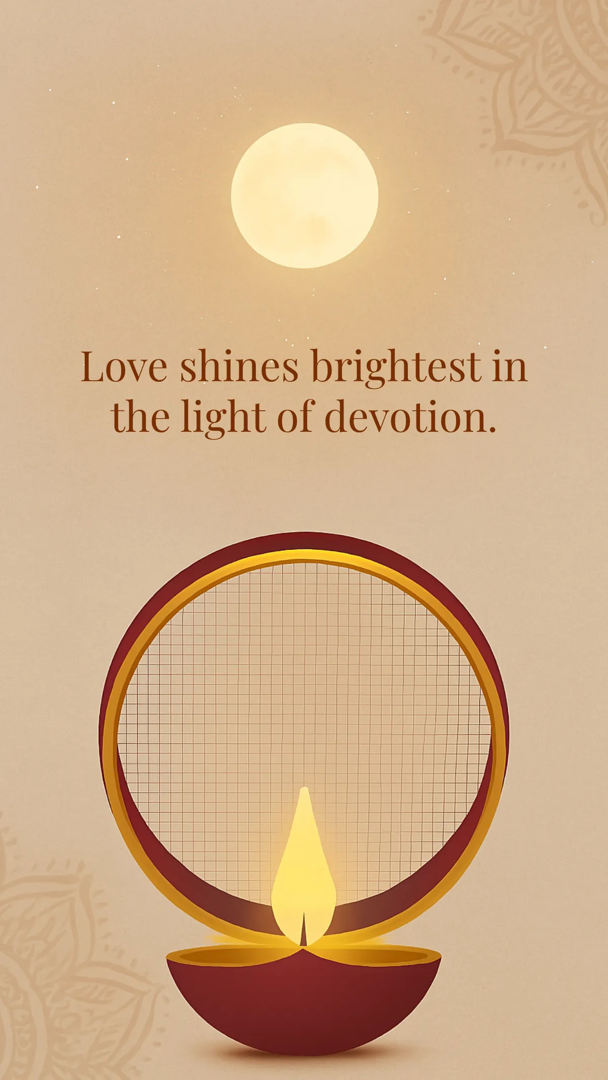 Minimalist Karwa Chauth Vrat Katha Template