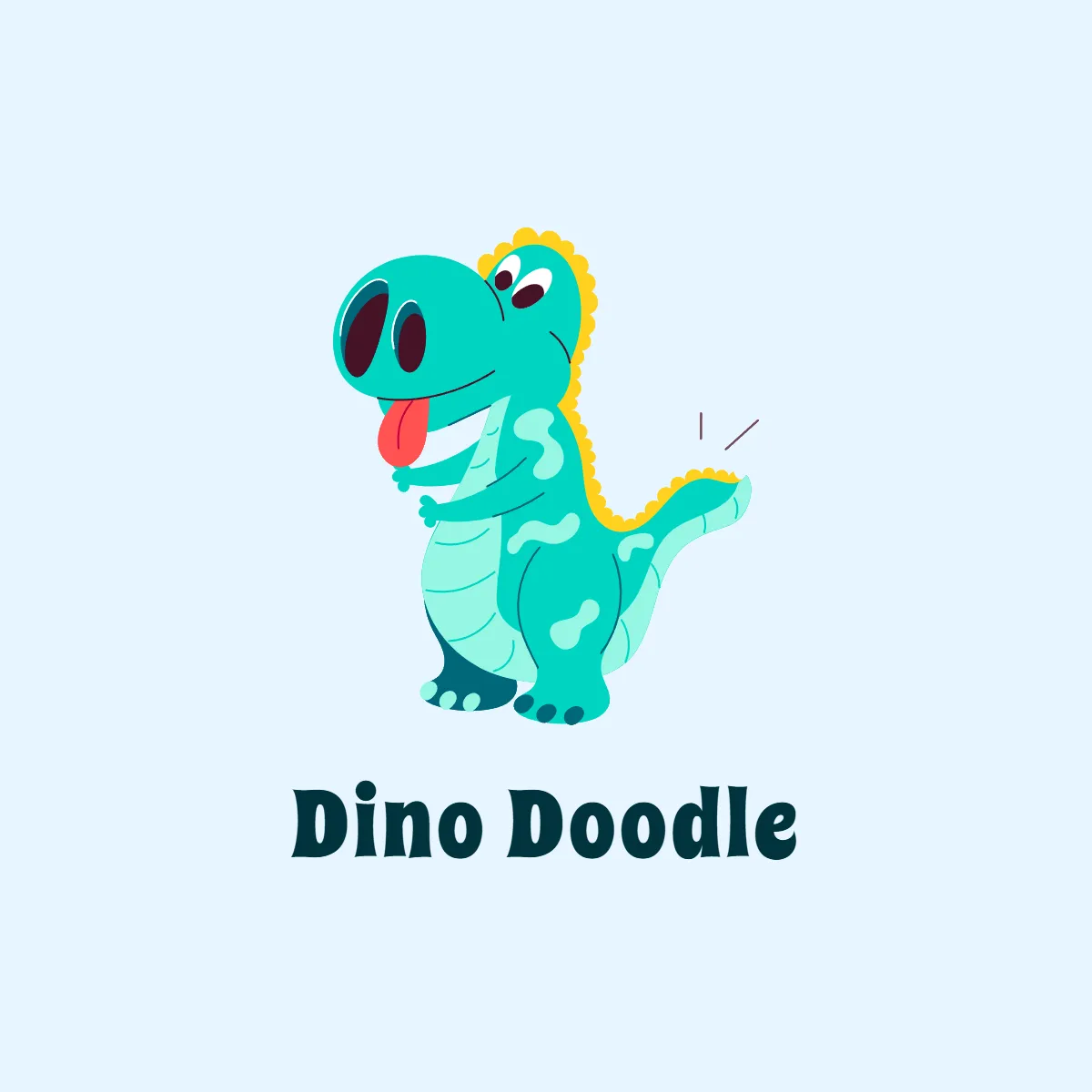 Free Dinosaur Cartoon Logo to Edit Online