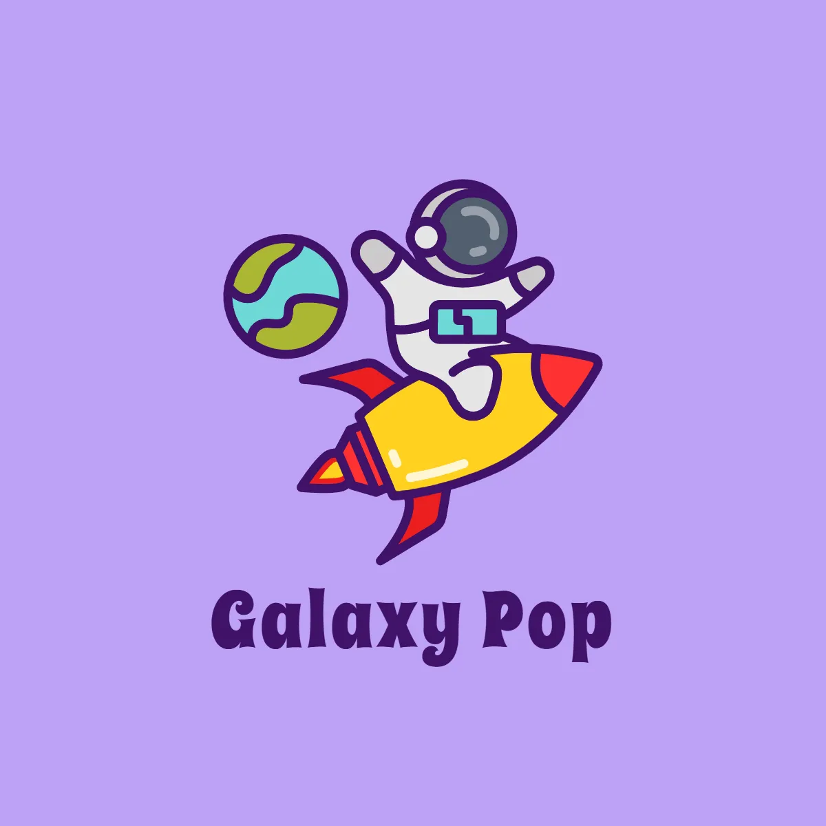 Free Space Cartoon Logo to Edit Online