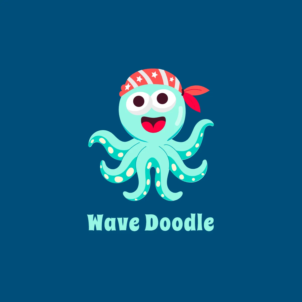 Free Ocean Cartoon Logo to Edit Online