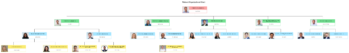 Free Walmart Organizational Chart Template to Edit Online
