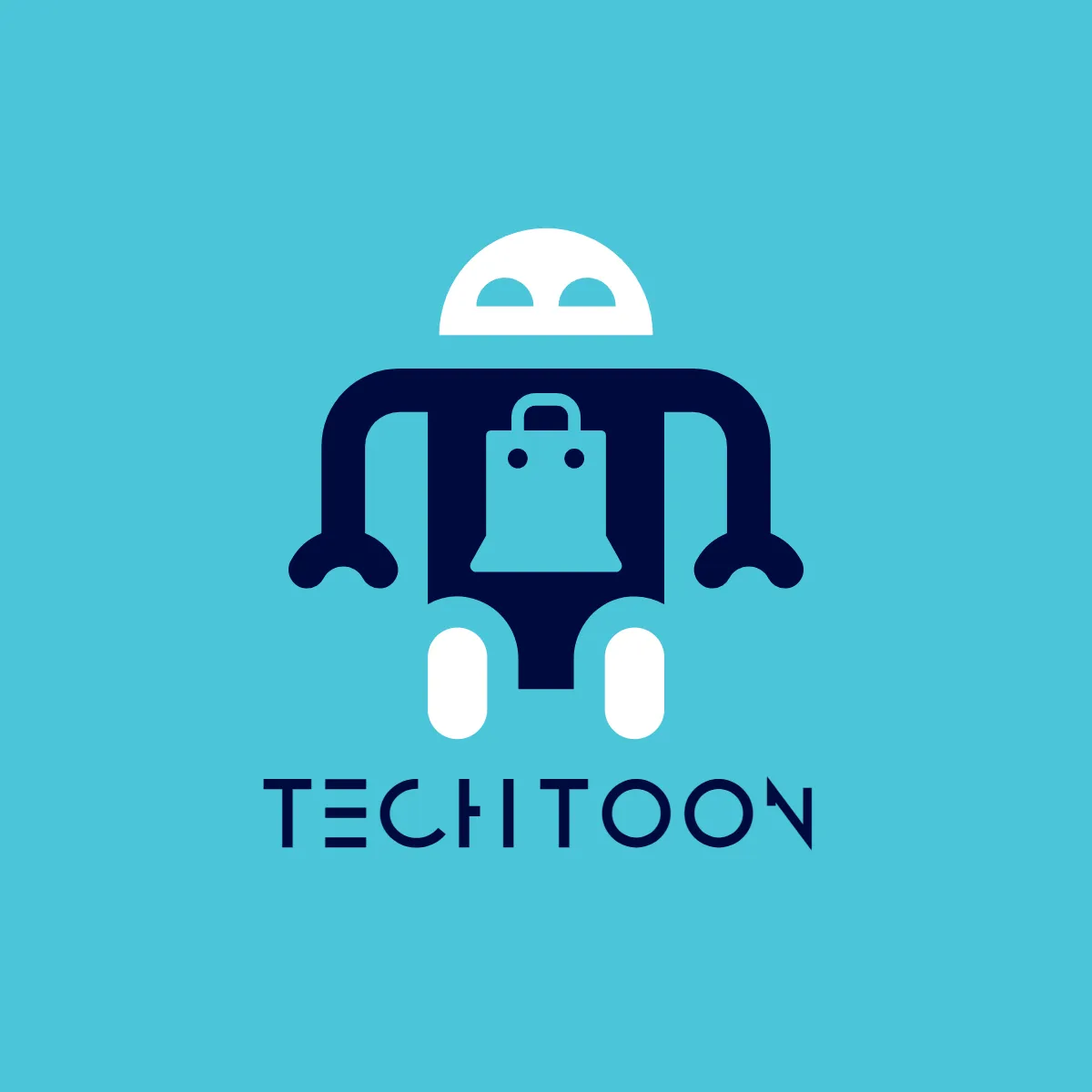Free Robot Shop Cartoon Logo to Edit Online
