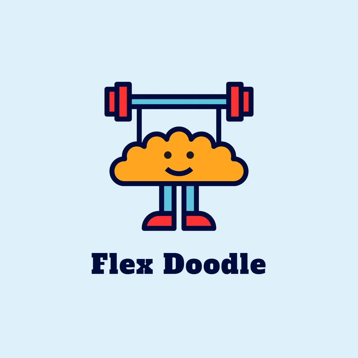 Free Fitness Cartoon Logo to Edit Online