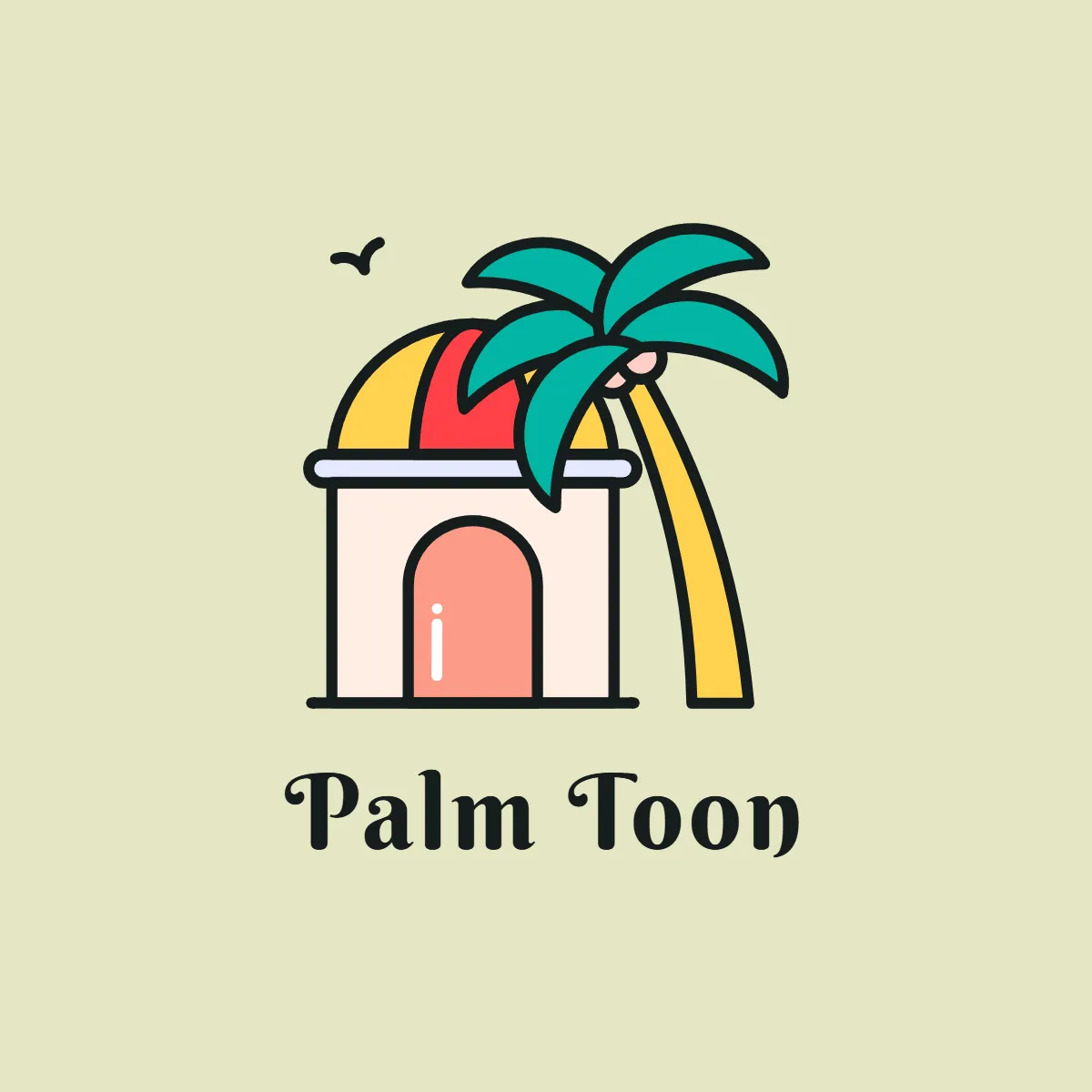 Free Resort Cartoon Logo to Edit Online