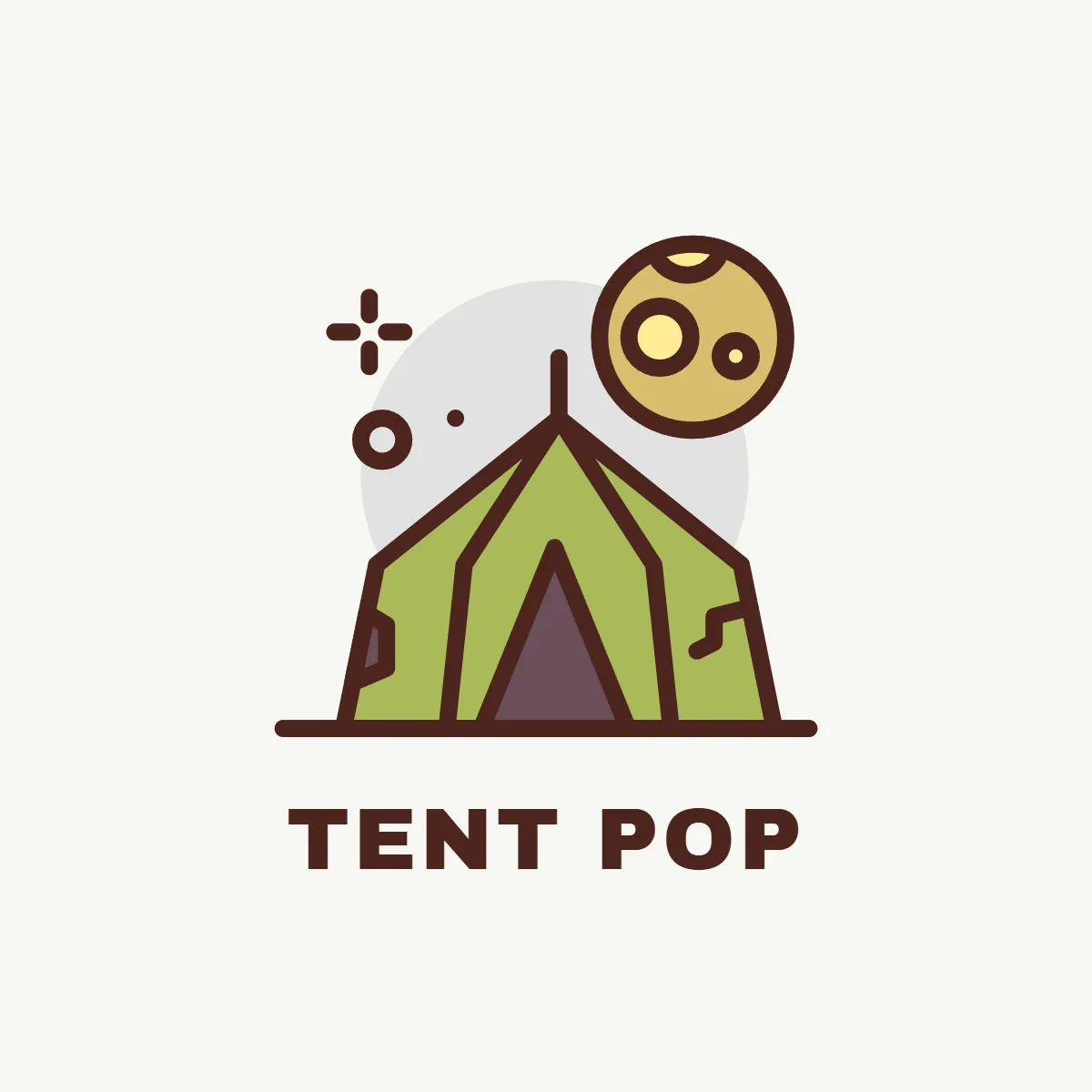 Camping Cartoon Logo to Download