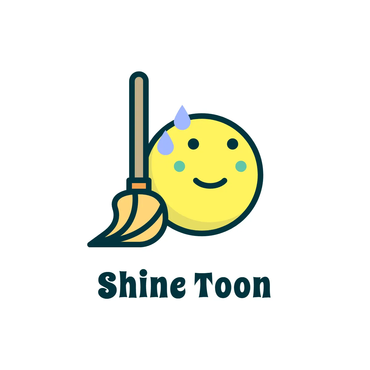 Free Cleaning Cartoon Logo to Edit Online