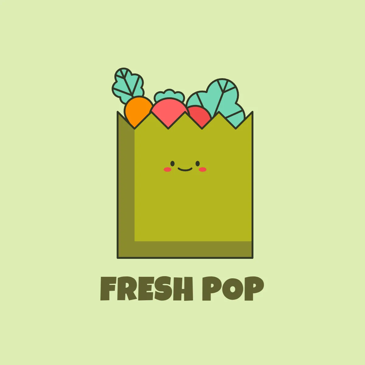 Free Grocery Cartoon Logo to Edit Online
