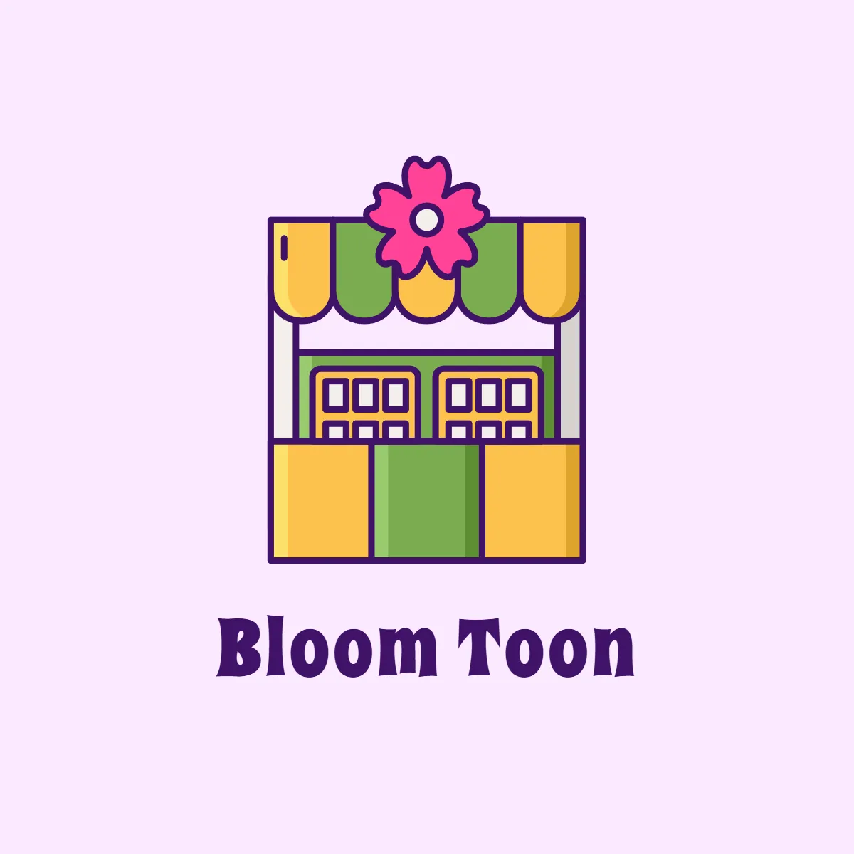 Free Flower Shop Cartoon Logo to Edit Online