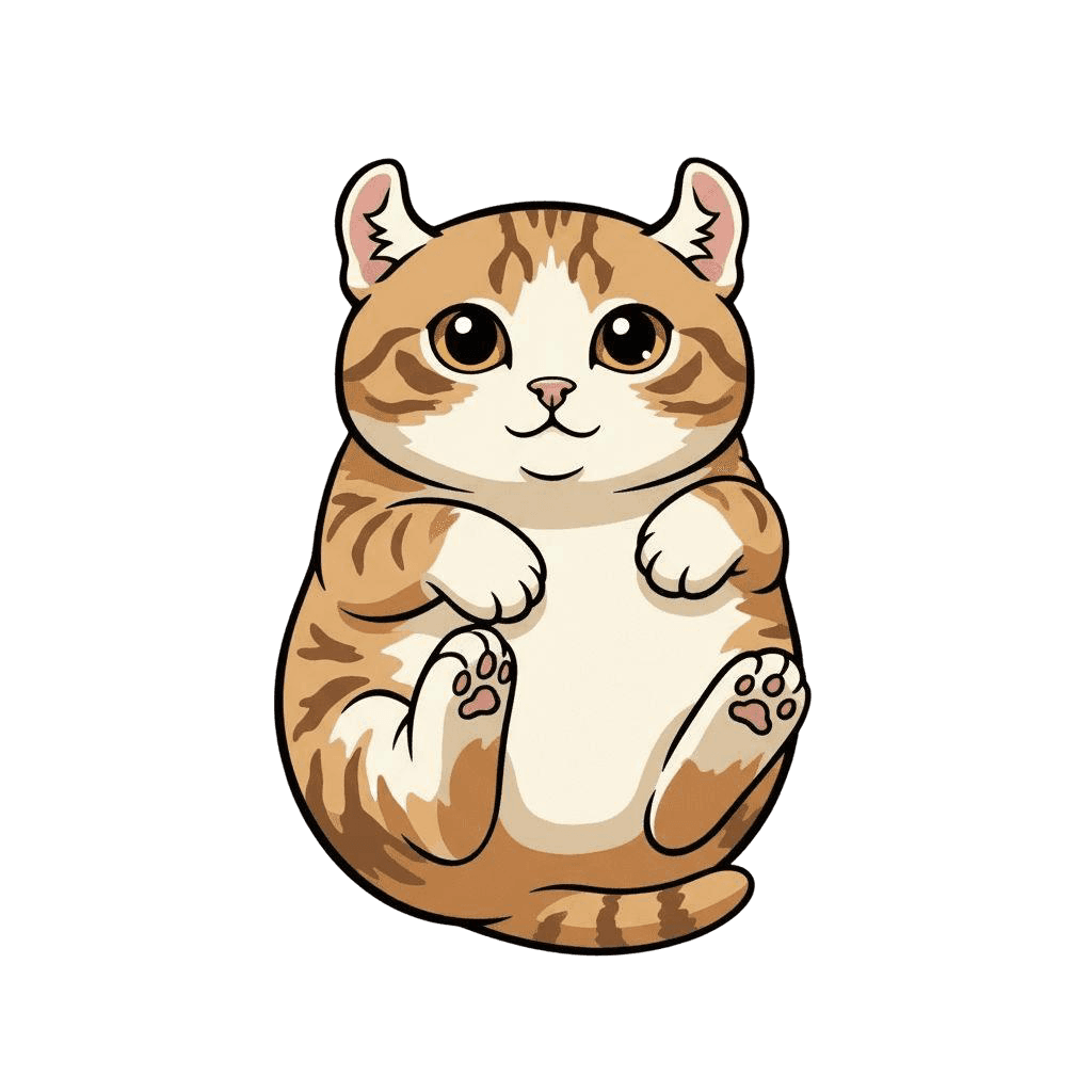 Free American Curl symbol Digital Vector Cat Clipart Template to Edit Online