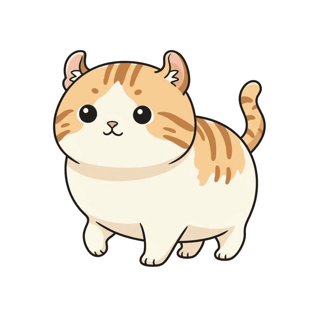 Free American Curl Clipart Digital Vector Cat Clipart Template to Edit Online