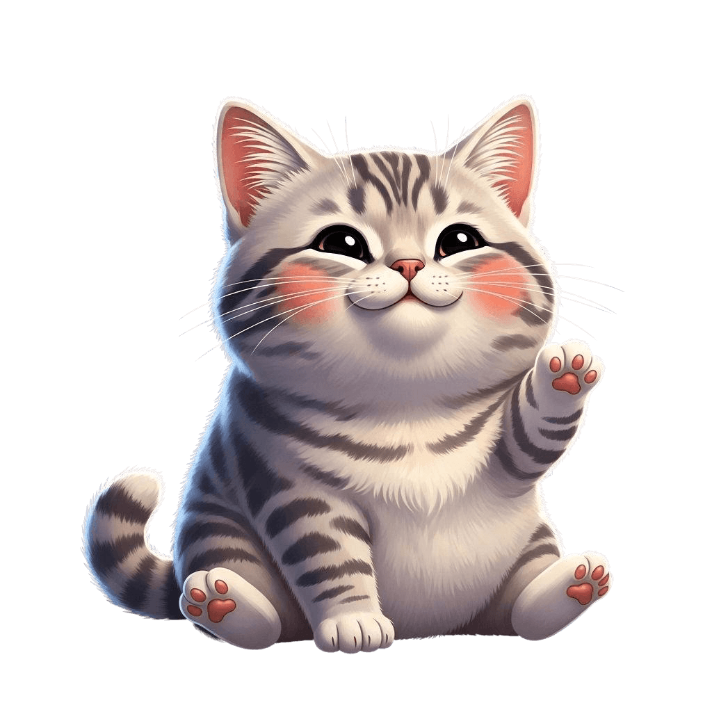 Free American Shorthair 3d Digital Vector Cat Clipart Template to Edit Online