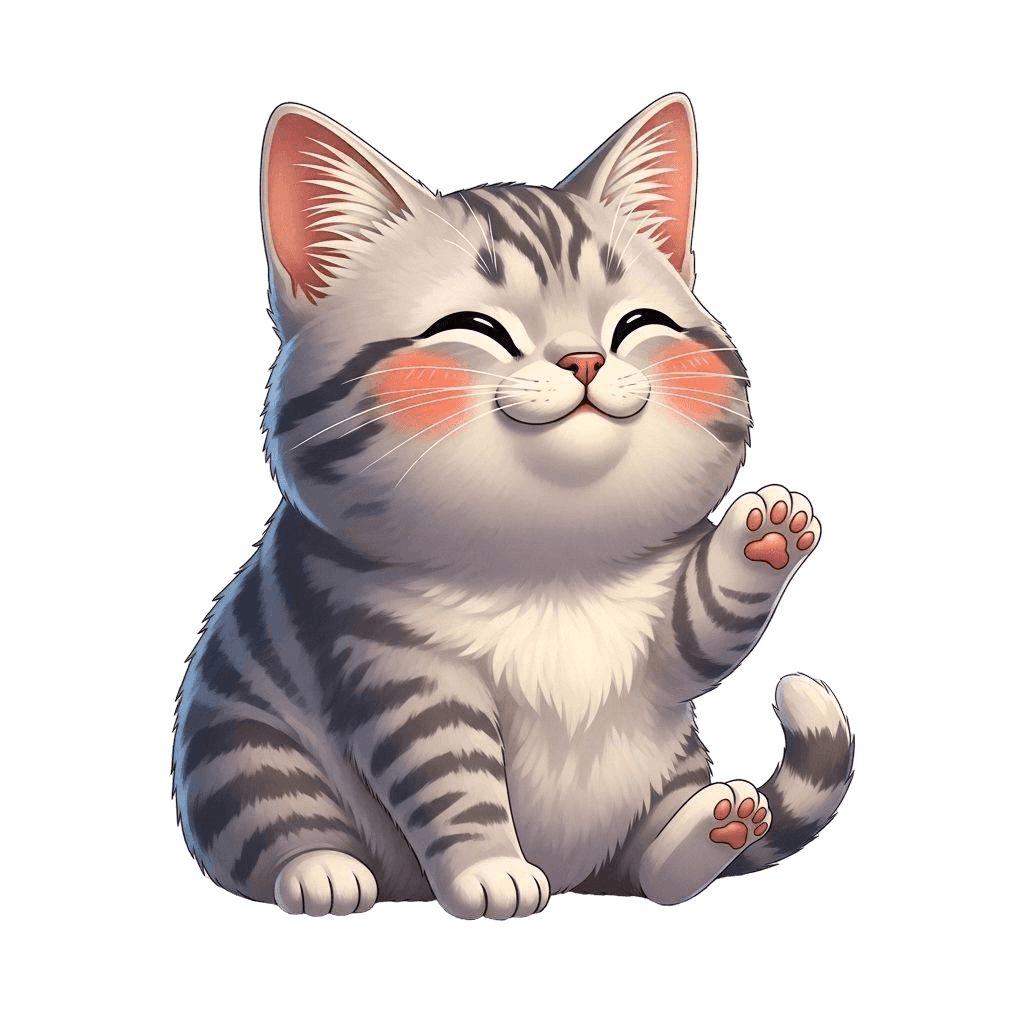 Free American Shorthair 3d Flat Vector Cat Clipart Template to Edit Online