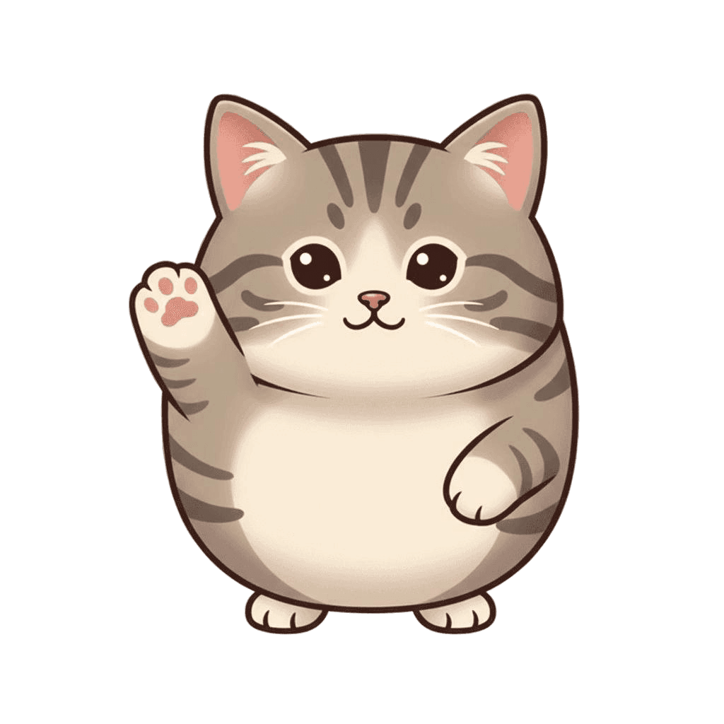 Free American Shorthair Emoji Flat Vector Cat Clipart Template to Edit Online