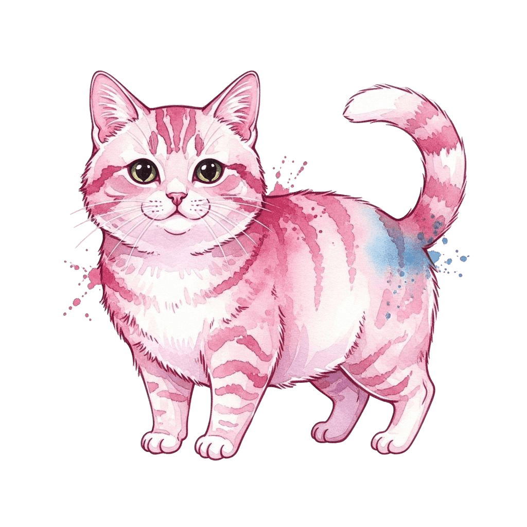 Free Aphrodite 3d Watercolor Cat Clipart Template to Edit Online
