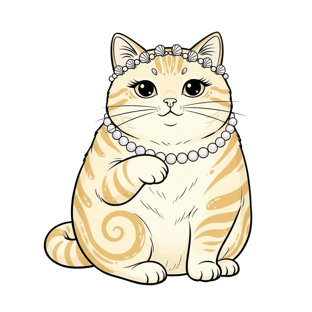 Free Aphrodite drawing Digital Vector Cat Clipart Template to Edit Online