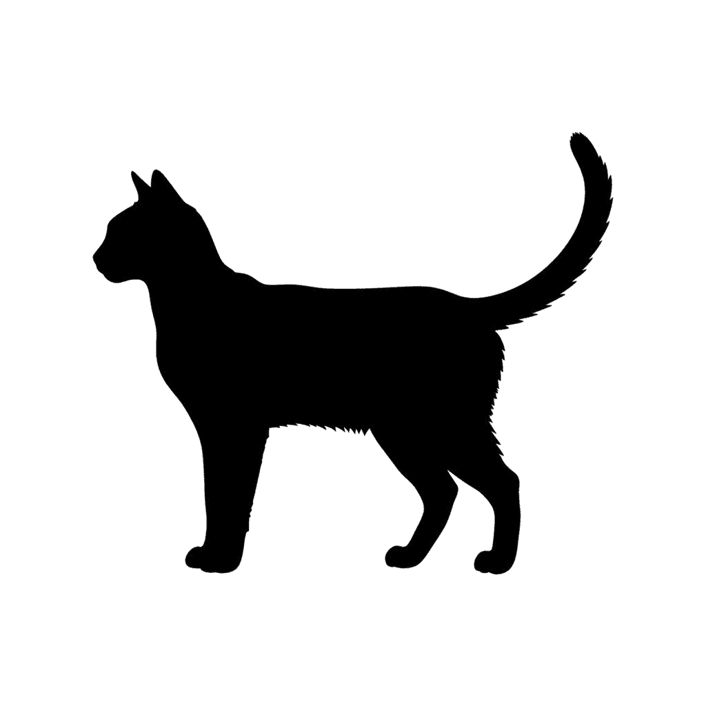 Free Aphrodite silhouette Digital Vector Cat Clipart Template to Edit Online